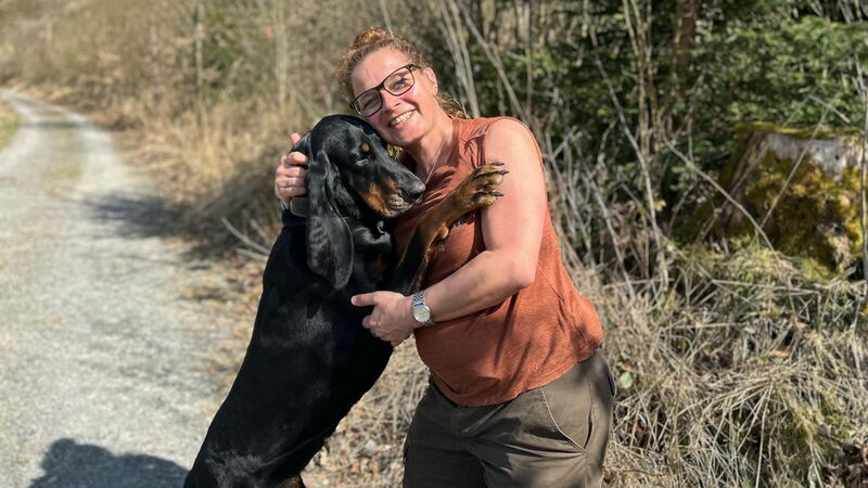 Katrin Mit Hund Eyvi
